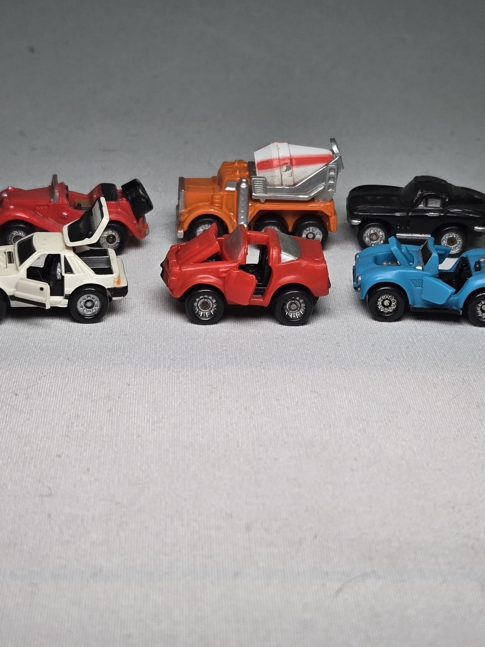 VTG Galoob Micro Machines Lot 6 Mustang SVO Camaro Shelby Cobra Open Doors